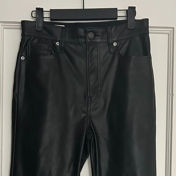 Gap black faux leather jeans - Size 4P - Picture 3 of 5